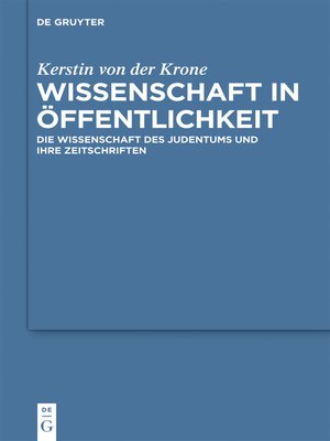 cover image of Wissenschaft in Öffentlichkeit